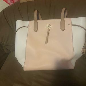 Kate spade large cream and pink tote